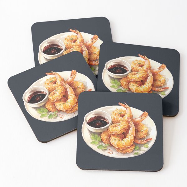 Item preview, Japanese Crispy Shrimp Tempura With Dipping Sauce designed and sold by Alicia Chee.