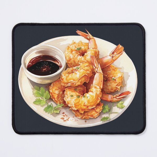 Item preview, Japanese Crispy Shrimp Tempura With Dipping Sauce designed and sold by Alicia Chee.