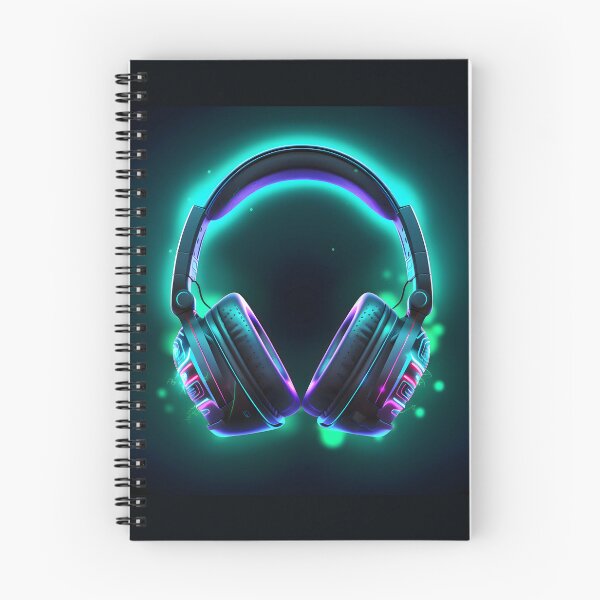 Item preview, Neon Beats Headphones Illustration designed and sold by Melodic-Designs.