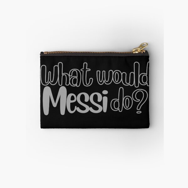 Item preview, What would Messi do? Sticker Soccer Futbol Quote designed and sold by The-GOAT-Store.