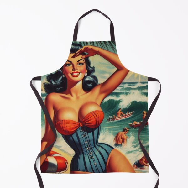 Item preview, Retro Summer Beach Pin Up designed and sold by PulpVintage.