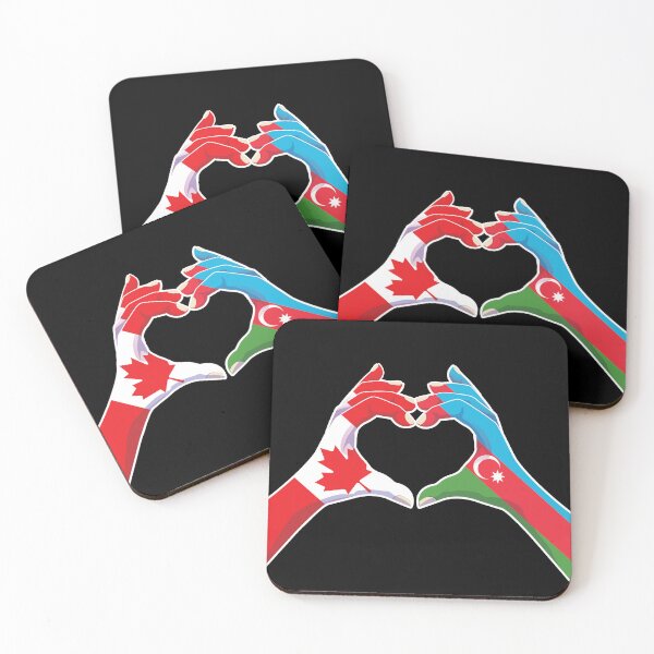 Item preview, Azerbaijan Azerbaijani Canadian Canada Love Heart Peace designed and sold by FlagX.