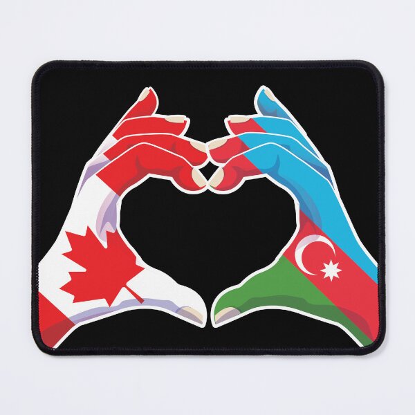 Item preview, Azerbaijan Azerbaijani Canadian Canada Love Heart Peace designed and sold by FlagX.