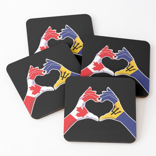 Item preview, Barbados Barbadian Canadian Canada Love Heart Peace designed and sold by FlagX.