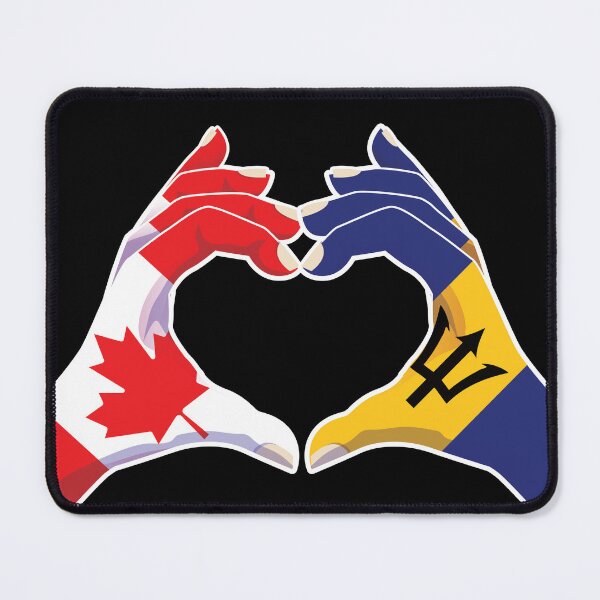Item preview, Barbados Barbadian Canadian Canada Love Heart Peace designed and sold by FlagX.