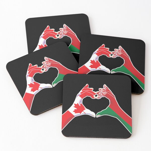 Item preview, Belarus Belarusian Belarussian Canadian Canada Love Heart Peace designed and sold by FlagX.