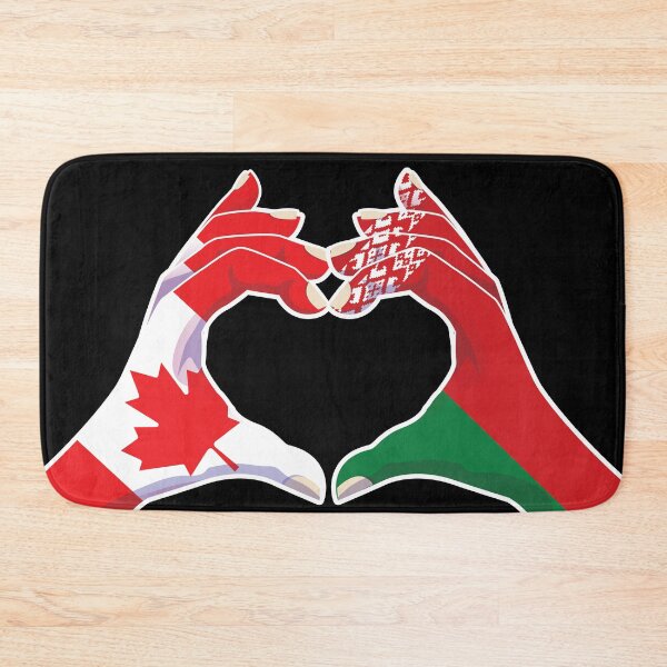 Item preview, Belarus Belarusian Belarussian Canadian Canada Love Heart Peace designed and sold by FlagX.