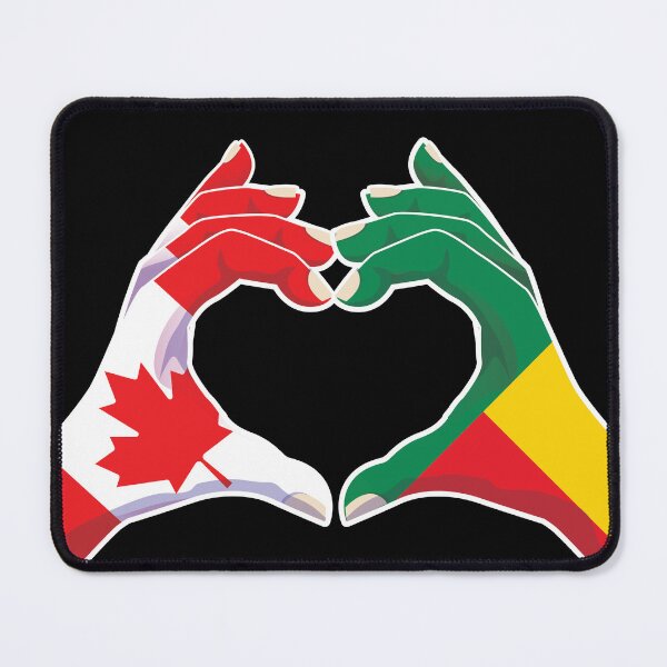 Item preview, Benin Beninese Canada Canadian Love Heart Peace designed and sold by FlagX.