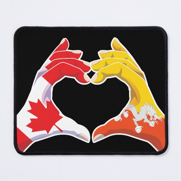 Item preview, Bhutan Bhutanese Canadian Canada Love Heart Peace designed and sold by FlagX.