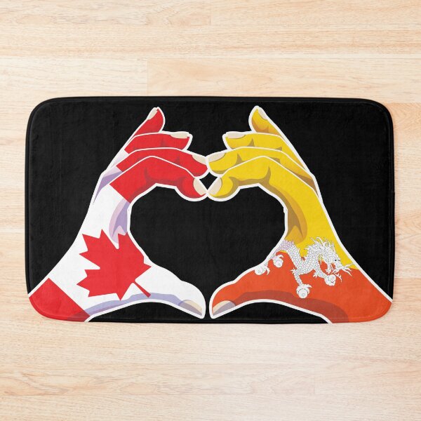 Item preview, Bhutan Bhutanese Canadian Canada Love Heart Peace designed and sold by FlagX.