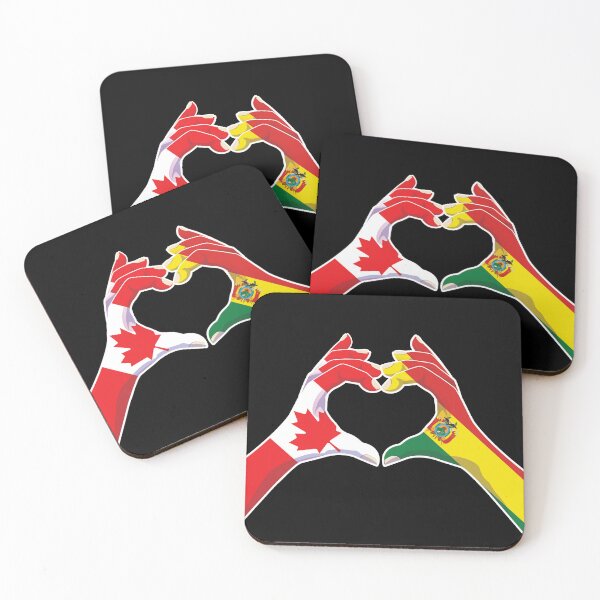 Item preview, Bolivia Bolivian Canadian Canada Love Heart Peace designed and sold by FlagX.
