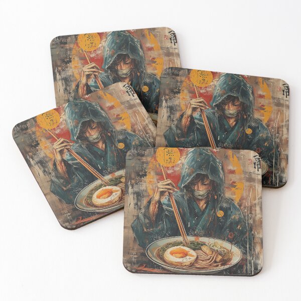 Item preview, Samurai Eating Ramen designed and sold by BLUEFOX05.