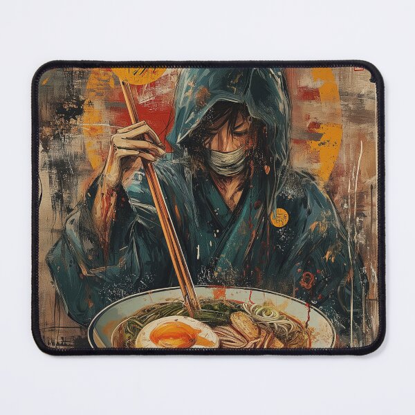 Item preview, Samurai Eating Ramen designed and sold by BLUEFOX05.