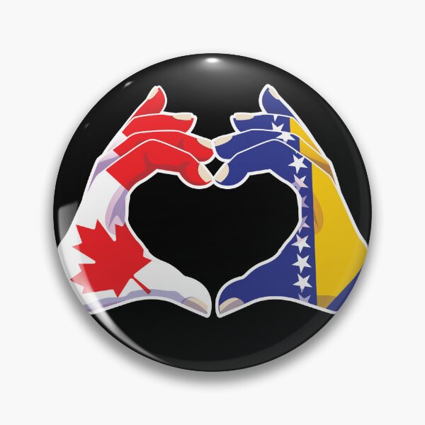 Item preview, Bosnia Bosnian Canadian Canada Love Heart Peace designed and sold by FlagX.