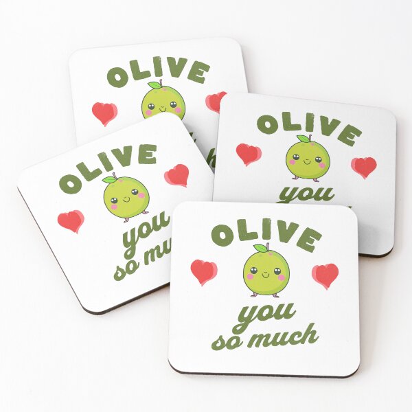 Item preview, Olive You So Much Valentine designed and sold by retrorascal.
