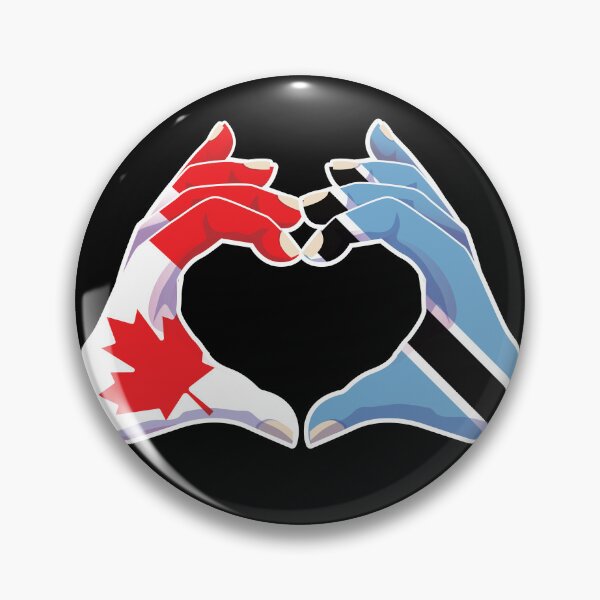 Item preview, Botswana Batswana Canada Canadian Love Heart Peace designed and sold by FlagX.