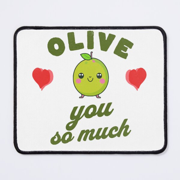 Item preview, Olive You So Much Valentine designed and sold by retrorascal.