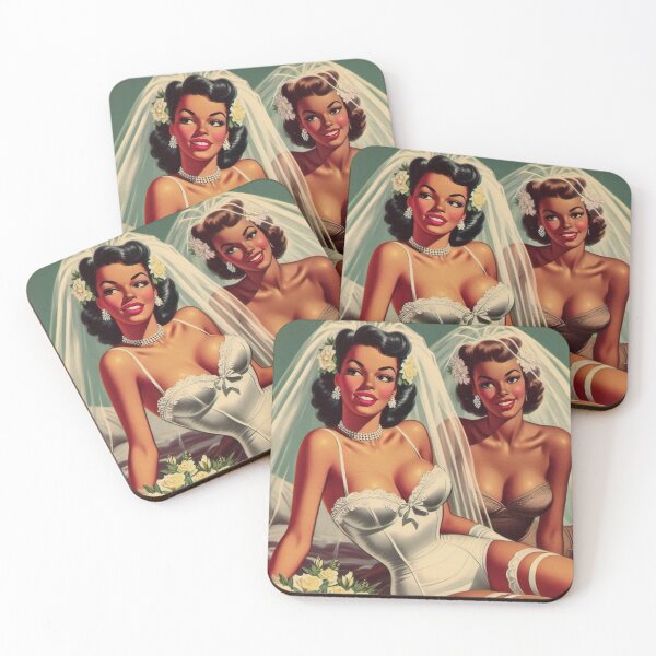 Item preview, Retro Bride Girls designed and sold by PulpVintage.