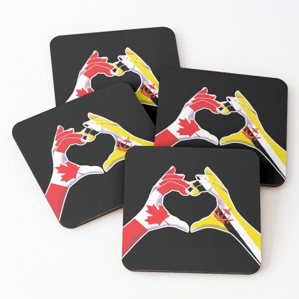 Item preview, Brunei Bruneian Canadian Canada Love Heart Peace designed and sold by FlagX.