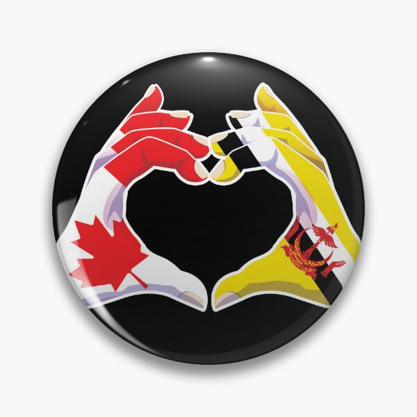 Item preview, Brunei Bruneian Canadian Canada Love Heart Peace designed and sold by FlagX.