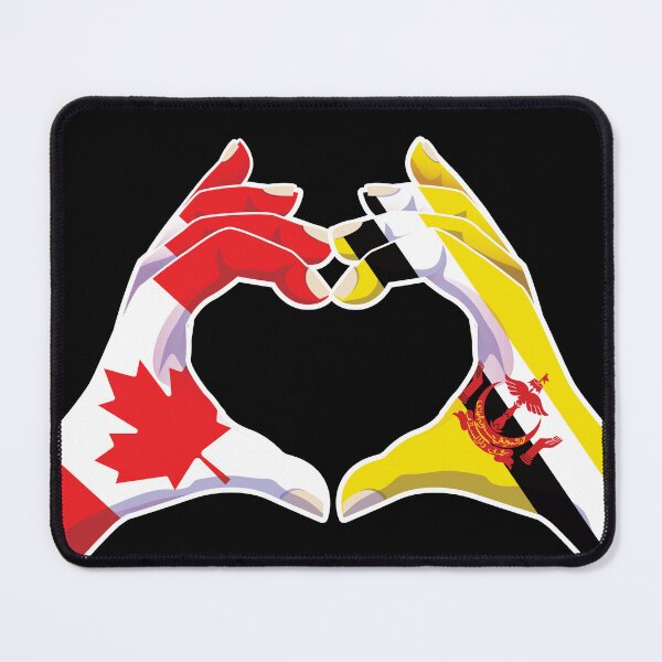 Item preview, Brunei Bruneian Canadian Canada Love Heart Peace designed and sold by FlagX.
