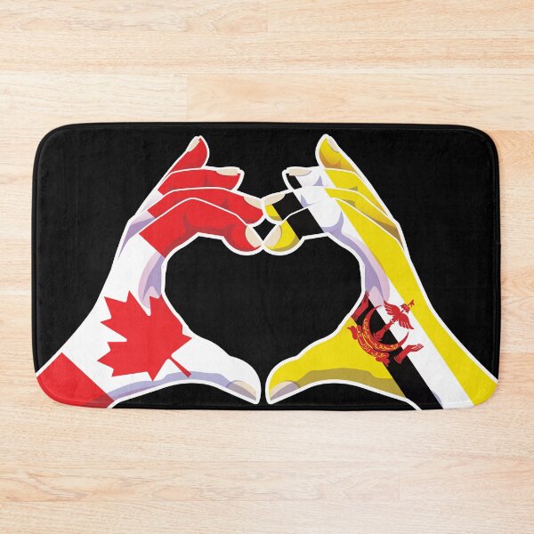 Item preview, Brunei Bruneian Canadian Canada Love Heart Peace designed and sold by FlagX.