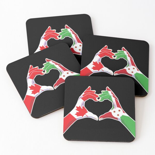 Item preview, Burundi Burundian Canadian Canada Love Heart Peace designed and sold by FlagX.