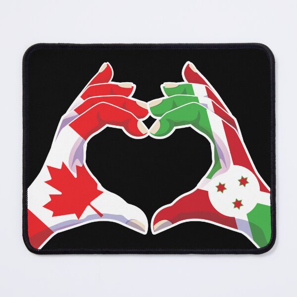 Item preview, Burundi Burundian Canadian Canada Love Heart Peace designed and sold by FlagX.