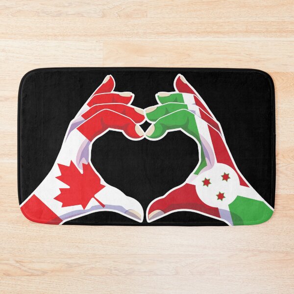 Item preview, Burundi Burundian Canadian Canada Love Heart Peace designed and sold by FlagX.