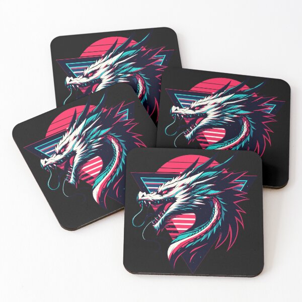 Item preview, Cool Neon Retro dragon magical Creature designed and sold by TomFrontierArt.