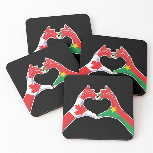 Item preview, Burkinabe Burkina Faso Canada Canadian Love Heart Peace designed and sold by FlagX.
