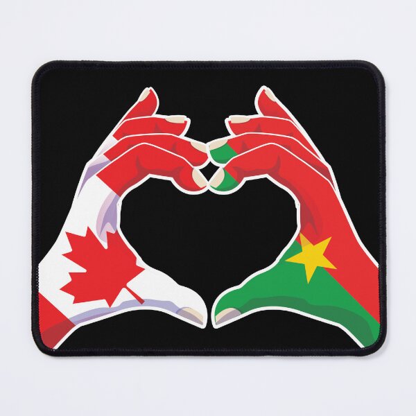 Item preview, Burkinabe Burkina Faso Canada Canadian Love Heart Peace designed and sold by FlagX.