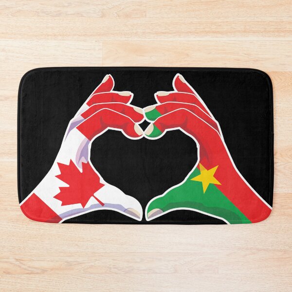 Item preview, Burkinabe Burkina Faso Canada Canadian Love Heart Peace designed and sold by FlagX.