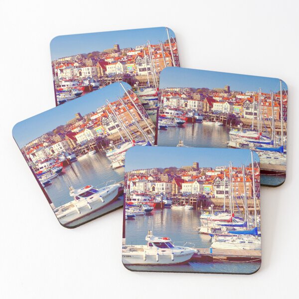 Item preview, Scarborough Harbour Golden Hour designed and sold by Alisonchambers2.