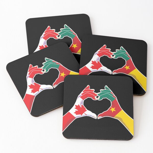 Item preview, Cameroon Cameroonian Canadian Canada Love Heart Peace designed and sold by FlagX.