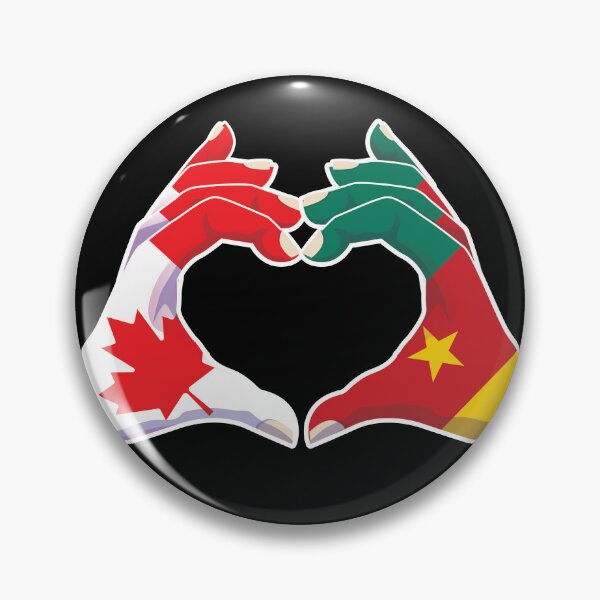 Item preview, Cameroon Cameroonian Canadian Canada Love Heart Peace designed and sold by FlagX.