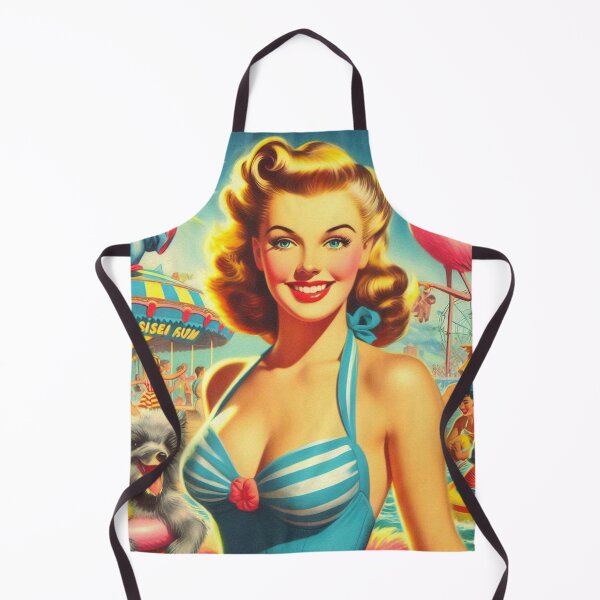 Item preview, Retro Kitsch Summer Pin Up designed and sold by PulpVintage.