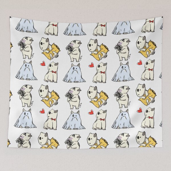 Item preview, Minimal doobie dog set stickers and pattern  designed and sold by DoobietheDog.