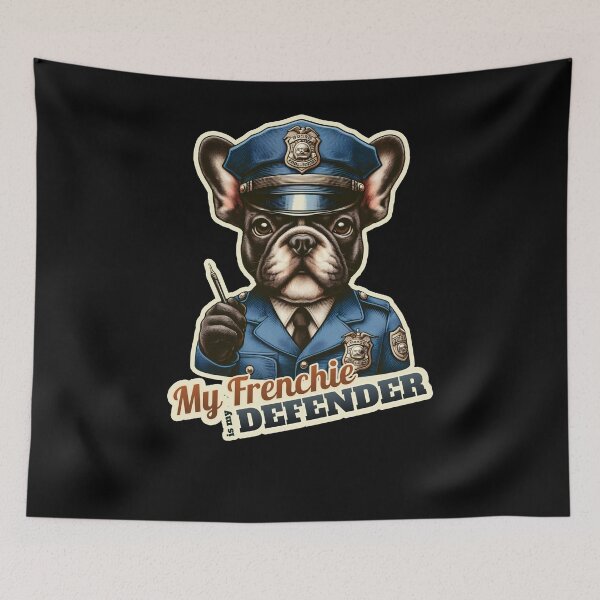 Item preview, French Bulldog Police  designed and sold by ThisDress.