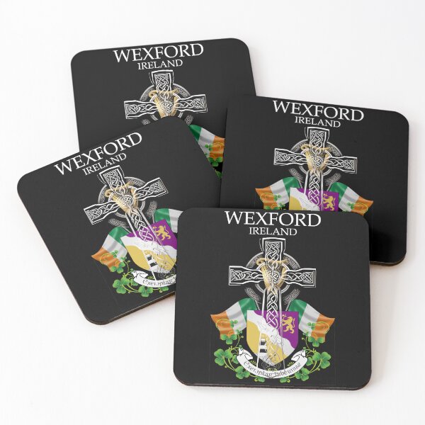 Item preview, ✅ Wexford Ireland Irish Celtic Cross & Crest designed and sold by REAL IRISH GIFTS.
