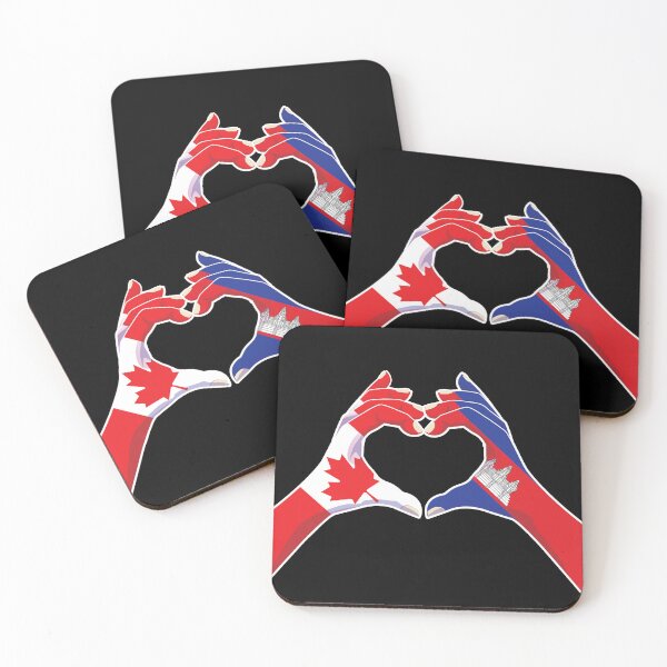 Item preview, Cambodian Cambodia Canadian Canada Love Heart Peace designed and sold by FlagX.