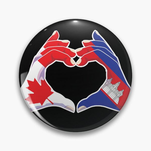 Item preview, Cambodian Cambodia Canadian Canada Love Heart Peace designed and sold by FlagX.
