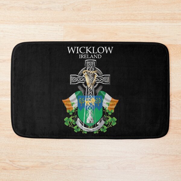 Item preview, ✅ Wicklow Ireland Irish Celtic Cross & Crest designed and sold by REAL IRISH GIFTS.