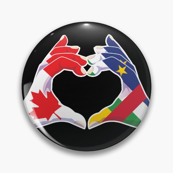 Item preview, Central African Republic Central African Canada Canadian Love Heart Peace designed and sold by FlagX.