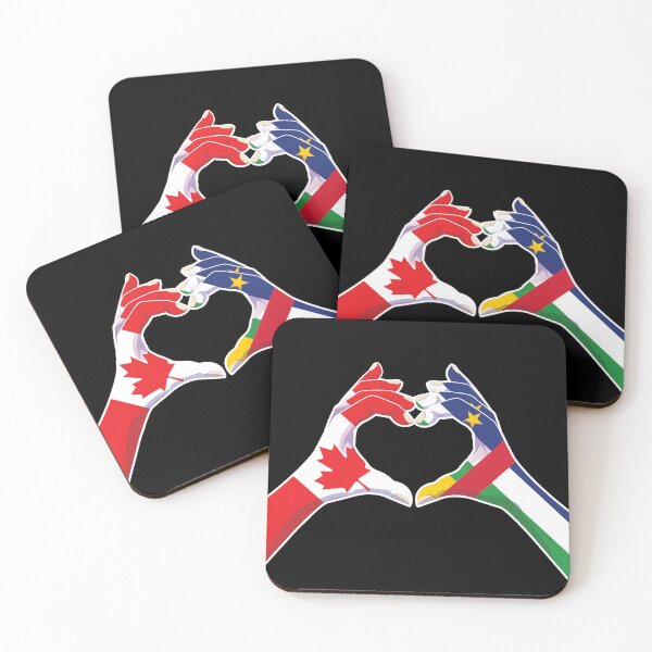 Item preview, Central African Republic Central African Canada Canadian Love Heart Peace designed and sold by FlagX.