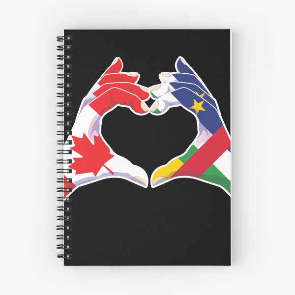 Item preview, Central African Republic Central African Canada Canadian Love Heart Peace designed and sold by FlagX.