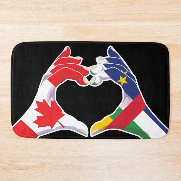 Item preview, Central African Republic Central African Canada Canadian Love Heart Peace designed and sold by FlagX.