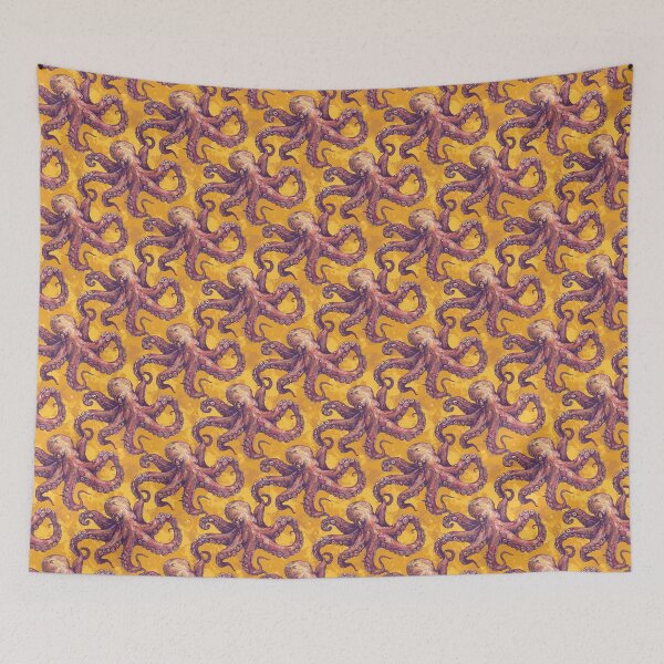 Item preview, Purple octopus pattern designed and sold by FloralZoo.