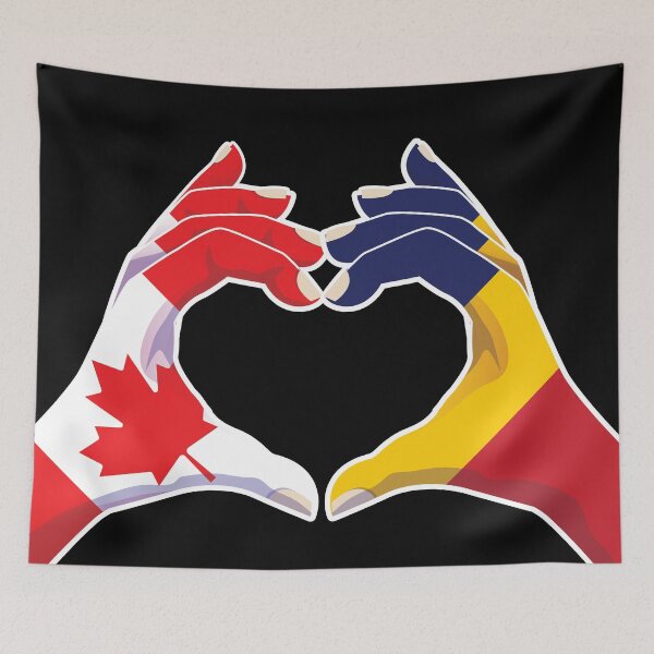 Item preview, Chad Chadian Canada Canadian Love Heart Peace designed and sold by FlagX.