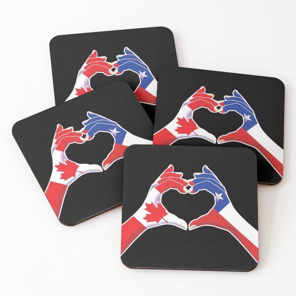 Item preview, Chile Chilean Canadian Canada Love Heart Peace designed and sold by FlagX.